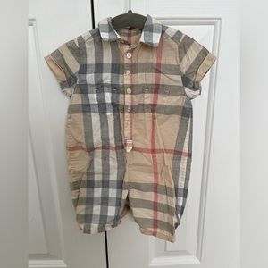 Burberry Baby Boy Romper 9m